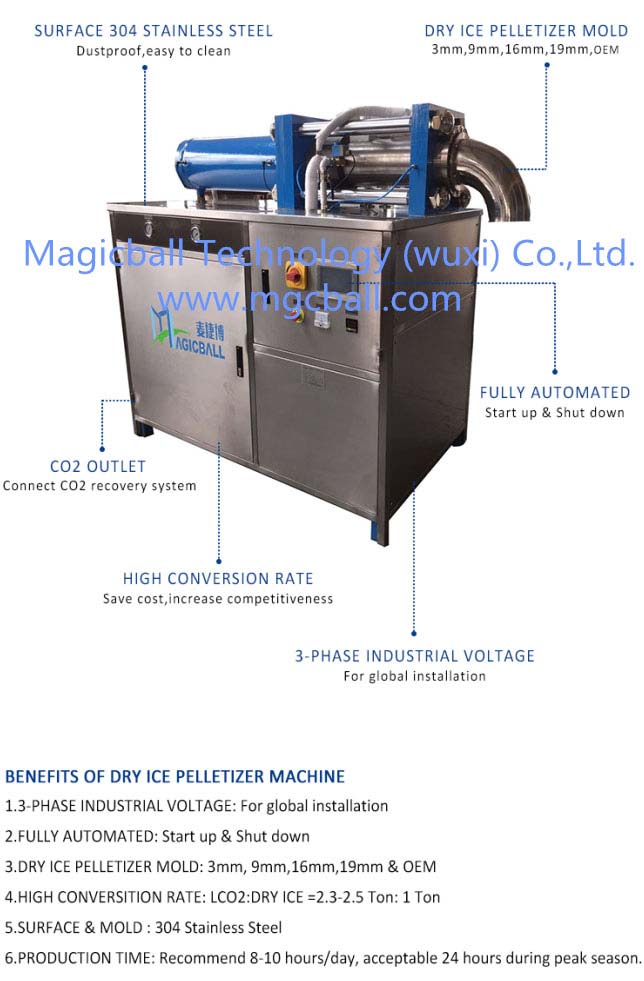 Benefits of dry ice pelletizer machine