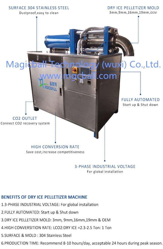 Benefits of dry ice pelletizer machine